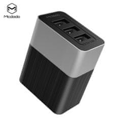 Mcdodo Mcdodo töltő Cube sorozat 220V, EU/USA/UK aljzat, 3x USB, 3.4A, kábel nélkül, fekete