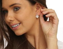 JwL Luxury Pearls Gyönyörű ezüst fülbevaló igazgyönggyel JL0718