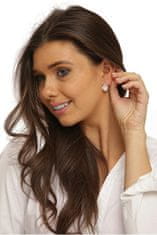 JwL Luxury Pearls Gyönyörű ezüst fülbevaló igazgyönggyel JL0718