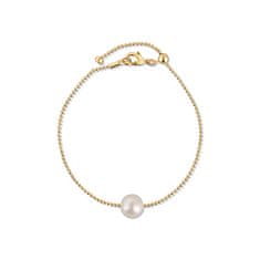 JwL Luxury Pearls Finom aranyozott karkötő igazi gyönggyel JL0711
