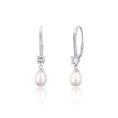 JwL Luxury Pearls Luxus ezüst fülbevaló igazgyönggyel JL0717