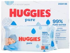 Huggies Pure Nedves törlőkendő, 10x56 db