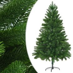 Vidaxl zöld megvilágított műkarácsonyfa gömb szettel 180 cm 3077727
