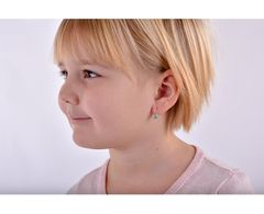 Gyermek fülbevaló C2210-10-X-2 (Szín fehér)