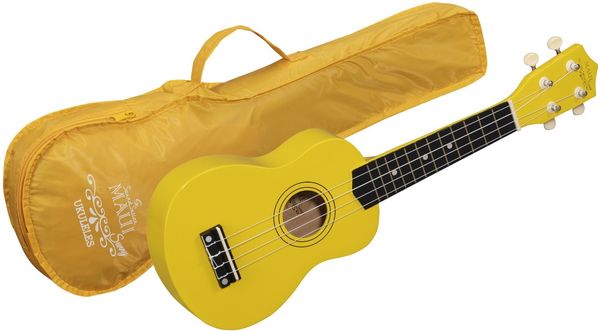 akusztikus szoprán ukulele Soundstation 12 érintő juhar abs műanyag nyílt hangoló mechanizmus tároló tok kezdők számára
