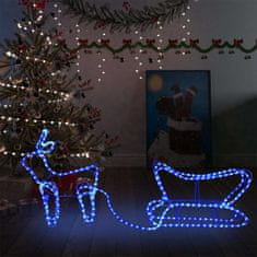 Greatstore rénszarvas és szán kültéri karácsonyi dekoráció 252 LED-del
