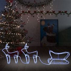Greatstore rénszarvas és szán kültéri karácsonyi dekoráció 576 LED-del