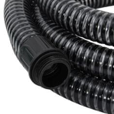 Vidaxl fekete PVC szívótömlő sárgaréz csatlakozókkal 1,1" 10 m 151062