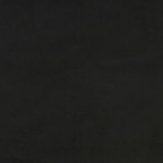 Greatstore fekete bársony fejtámla szárnyakkal 93x16x78/88 cm
