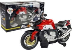 Lean-toys Akkumulátoros motorkerékpár fény- és hangeffektussal