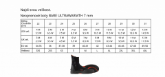 BARE Neoprén cipő ULTRAWARMTH 7 mm 47/48