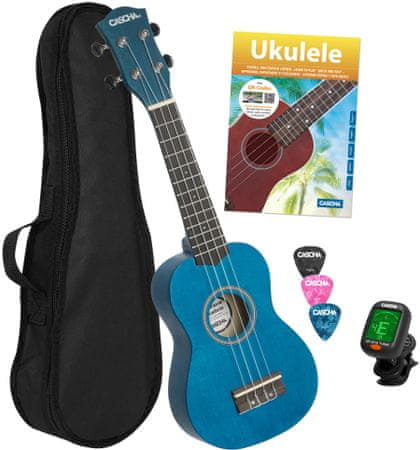 akusztikus szoprán cascha ukulele 12 érintő hárs wpc anyag nyitott hangoló mechanika tok pengetők hangoló ukulele iskolai játékok kezdőknek
