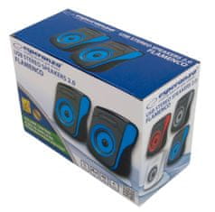 Esperanza EP140KB FLAMENCO 2.0 USB 2x3W kék asztali hangszóró