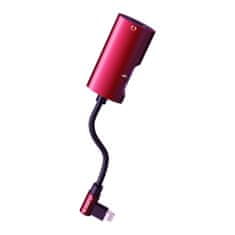 Kaku KSC-377 4in1 adapter lightning / 3.5mm mini jack, piros