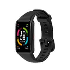 BStrap Silicone szíj Honor Band 6 / Huawei Band 6, black