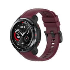 BStrap Silicone szíj Honor Watch GS Pro, vine red