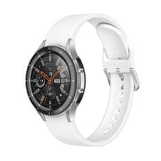 BStrap Silicone szíj Samsung Galaxy Watch 4 / 5 / 5 Pro / 6, white