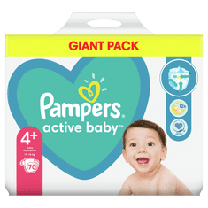 Pampers Active Baby 4+ Maxi pelenka (10-15 kg) 70 db