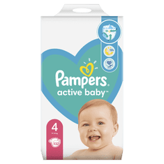 Pampers Active Baby Mega Pack, 4-es méret, 132 db, 9-14 kg