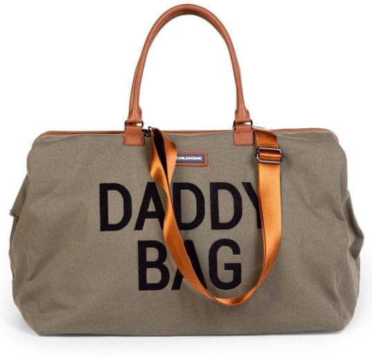 Childhome Pelenkázótáska Daddy Bag Big Canvas Khaki