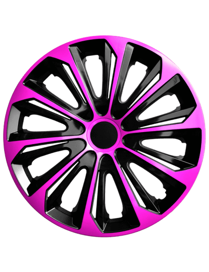 NRM Dísztárcsa ALFA ROMEO 15", STRONG DUOCOLOR pink és fekete 4 db