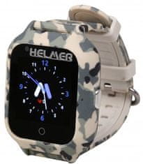 Helmer Okos érintőképernyős óra GPS lokátorral és kamerával - LK 710 4G szürke