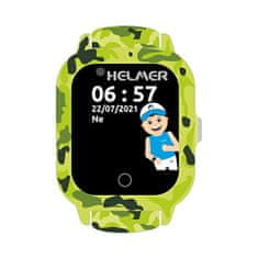 Helmer Okos érintőképernyős óra GPS lokátorral és kamerával - LK 710 4G zöld
