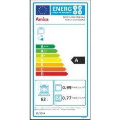 Amica 56281 inox színű elektromos tűzhely indukciós főzőlappal