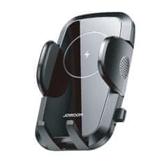 Joyroom Wireless Vent autós telefontartó, Qi töltő 15W, fekete