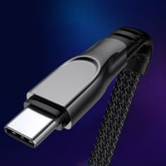 Joyroom 3in1 kábel USB - Lightning / Lightning / USB-C 3.5A 1.3m, fekete