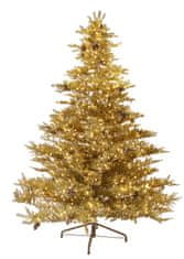 Shishi Arany karácsonyfa kúpokkal 1400 LED EU, magassága 300 cm