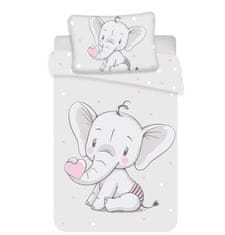 Jerry Fabrics Gyermekágynemű Elefánt baba pamut, 100/135, 40/60 cm, 100/135, 40/60 cm