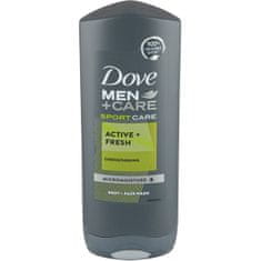 Dove Frissítő tusfürdő férfiaknak Sport Active Fresh Men + Care (Body and Face Wash) (Mennyiség 400 ml)