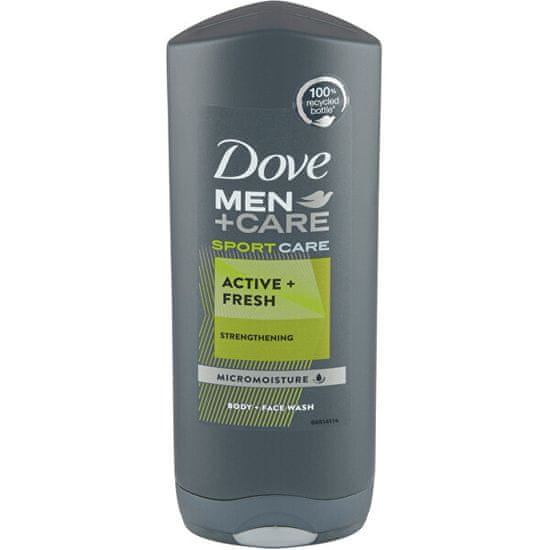 Dove Frissítő tusfürdő férfiaknak Sport Active Fresh Men + Care (Body and Face Wash)