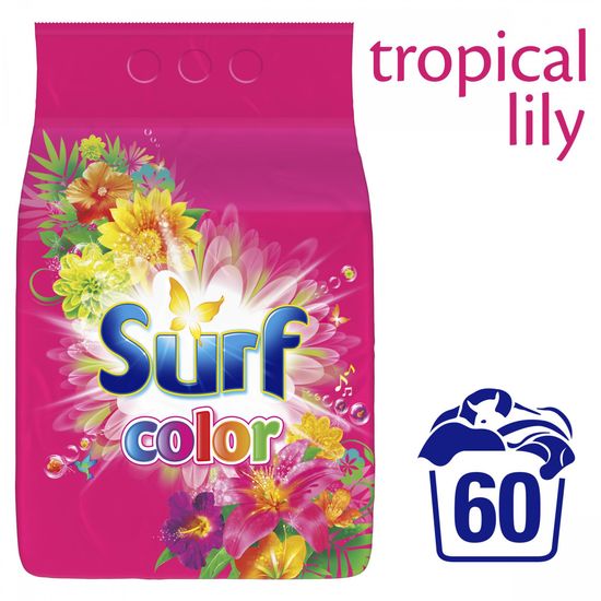 Surf Tropical Lily & Ylang Ylang color mosópor, 3,9 kg (60 mosás)