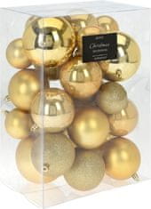 HOMESTYLING karácsonyi díszek 26 darabos készlet arany KO-CAN223000