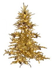 Shishi Arany karácsonyfa kúpokkal 400 LED EU, magassága 180 cm
