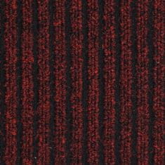 Greatstore piros csíkos lábtörlő 80 x 120 cm