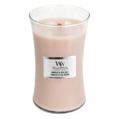 Woodwick Gyertya ovális váza , Vanília és tengeri só, 609,5 g