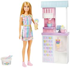 Mattel Barbie Szőke fagylalt árus játékkészlet