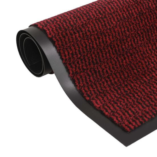 Greatstore négyszögletes szennyfogó szőnyeg 80 x 120 cm piros