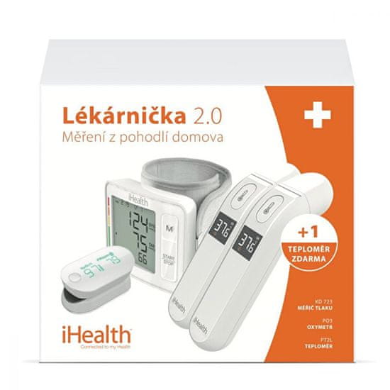 iHealth Elsősegély-készlet 2.0 - vérnyomásmérő, oximéter, hőmérő