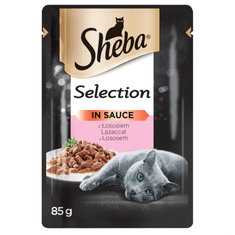Sheba alutasakok felnőtt macskáknak lazaccal, mártásban, 24x85 g