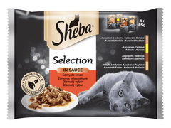 Sheba Selection Alutasakos macskaeledel válogatás, 13 x (4 x 85 g)