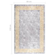 shumee szürke csúszásmentes mosható szőnyeg 80 x 150 cm