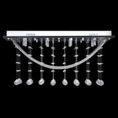 shumee Fehér mennyezeti lámpa csillogó üvegkristály gyöngyökkel 29 cm