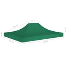 shumee zöld tető partisátorhoz 4,5 x 3 m 270 g/m²