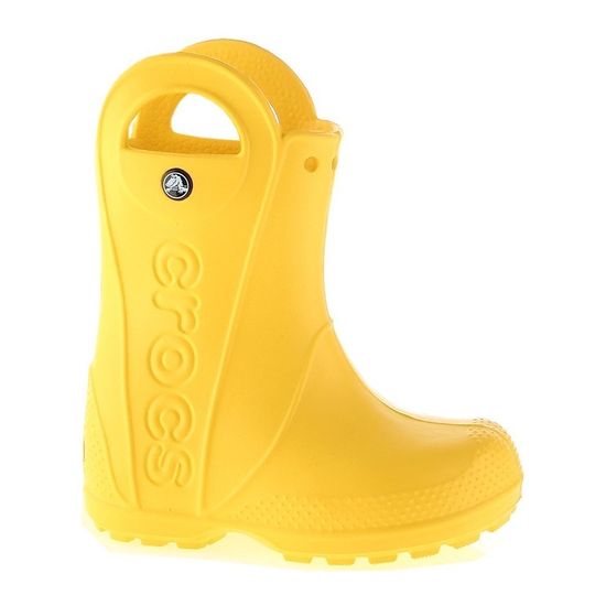 Crocs Gumicsizma vízcipő sárga Handle Rain Boot Kids
