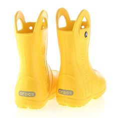 Crocs Gumicsizma vízcipő sárga 32 EU Handle Rain Boot Kids