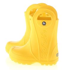 Crocs Gumicsizma vízcipő sárga 34 EU Handle Rain Boot Kids